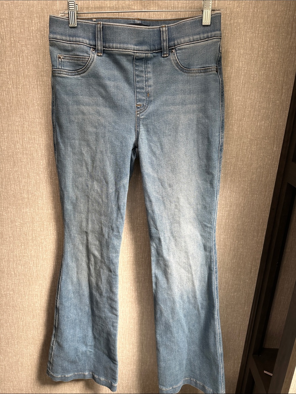 SPANX Light Blue Flared Women's Jeans